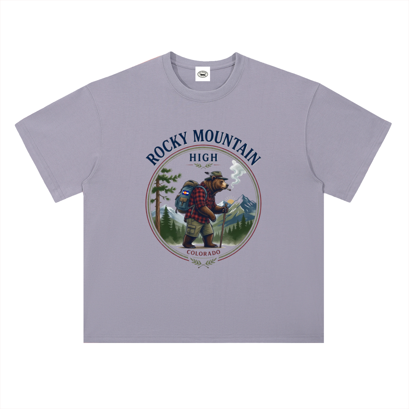 Rocky Mountain High Heavyweight Drop Shoulder Cotton T-Shirt