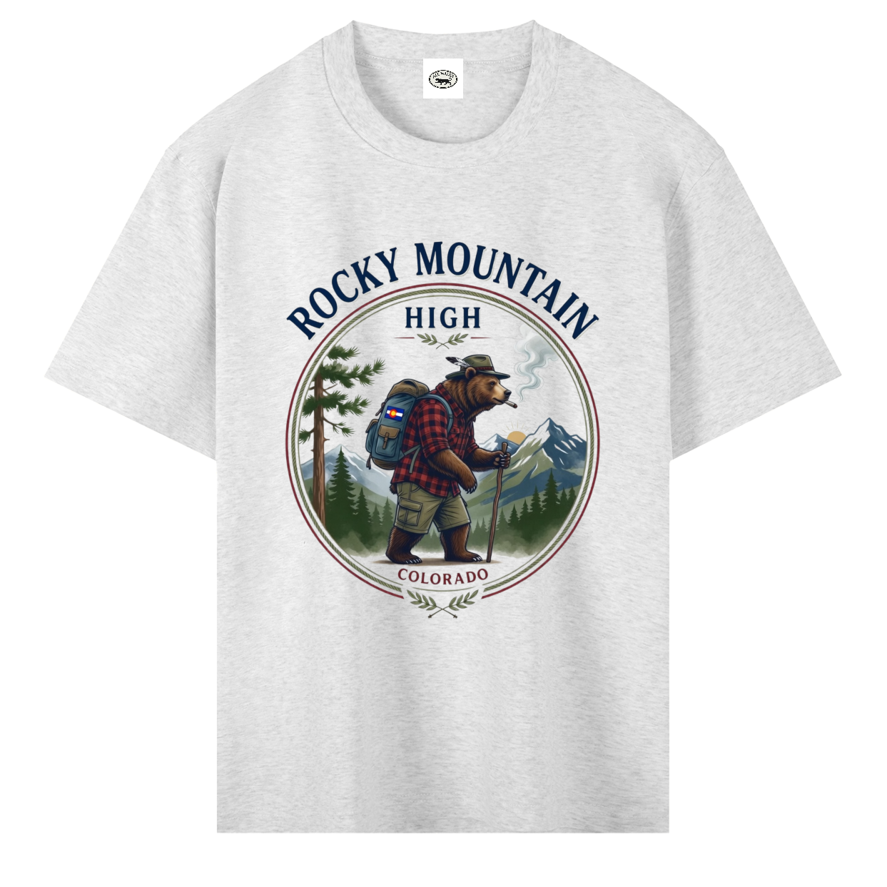 Rocky Mountain High Heavyweight Drop Shoulder Cotton T-Shirt