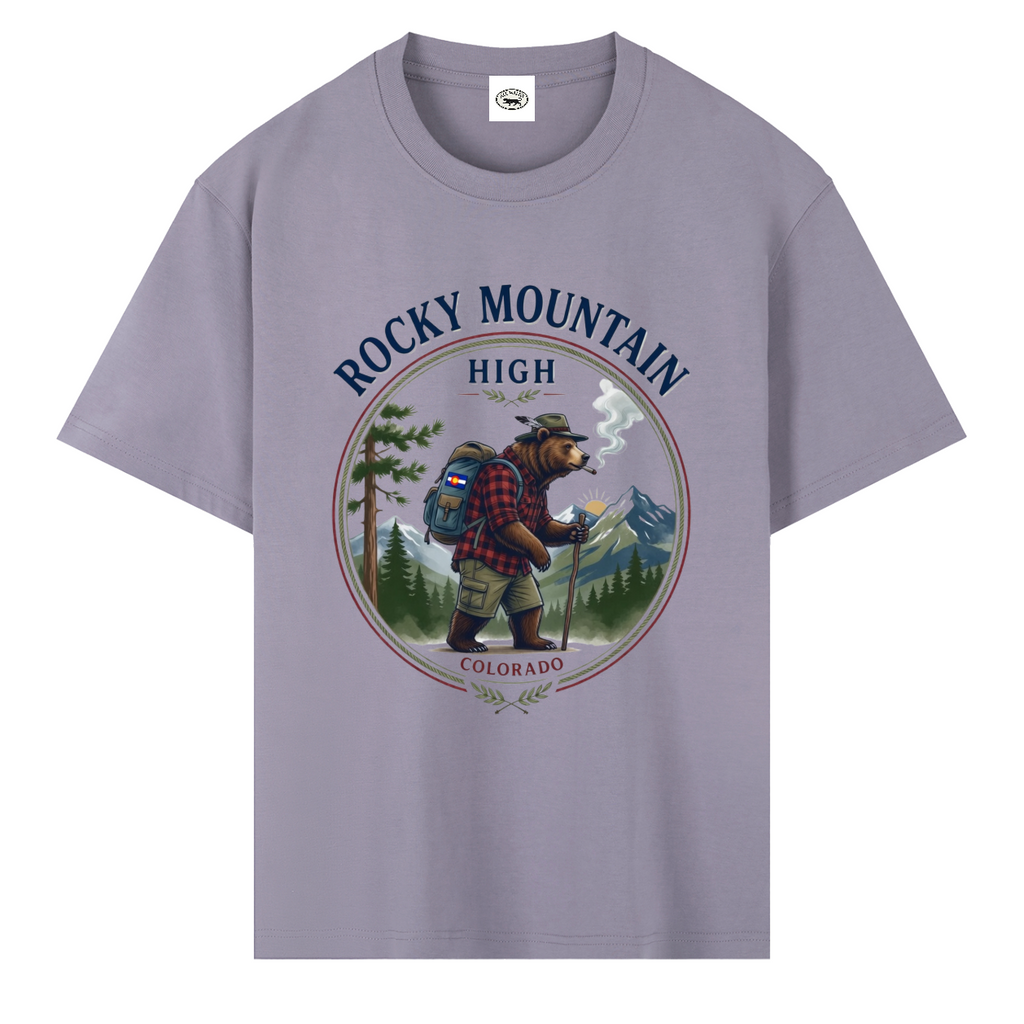 Rocky Mountain High Heavyweight Drop Shoulder Cotton T-Shirt