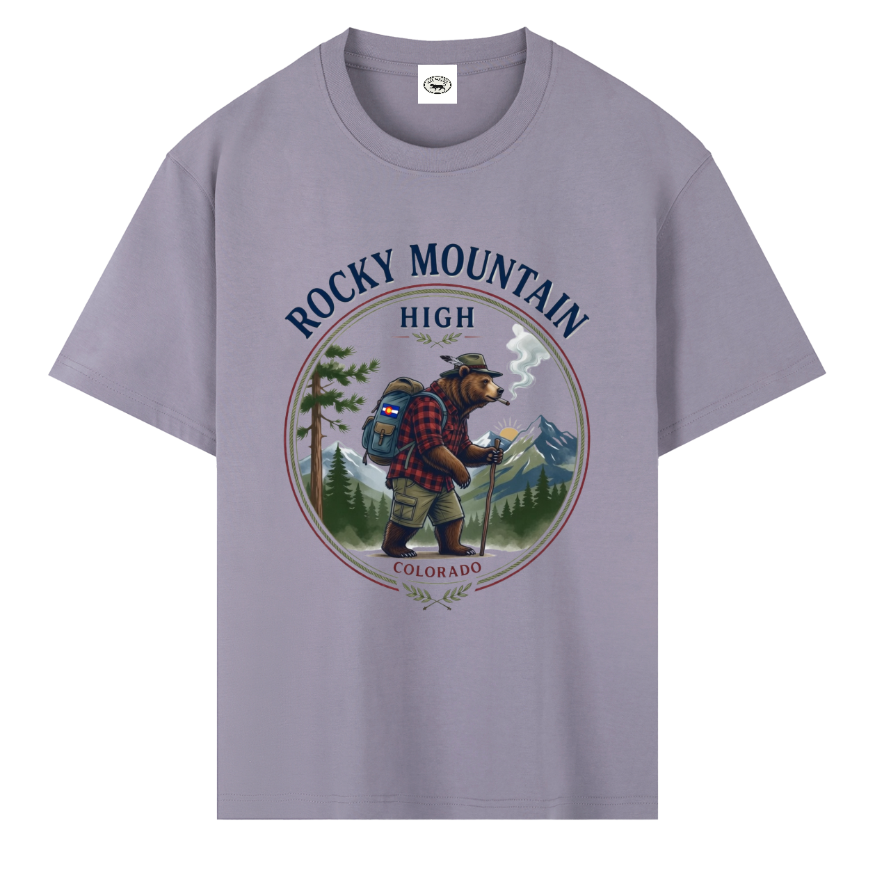 Rocky Mountain High Heavyweight Drop Shoulder Cotton T-Shirt