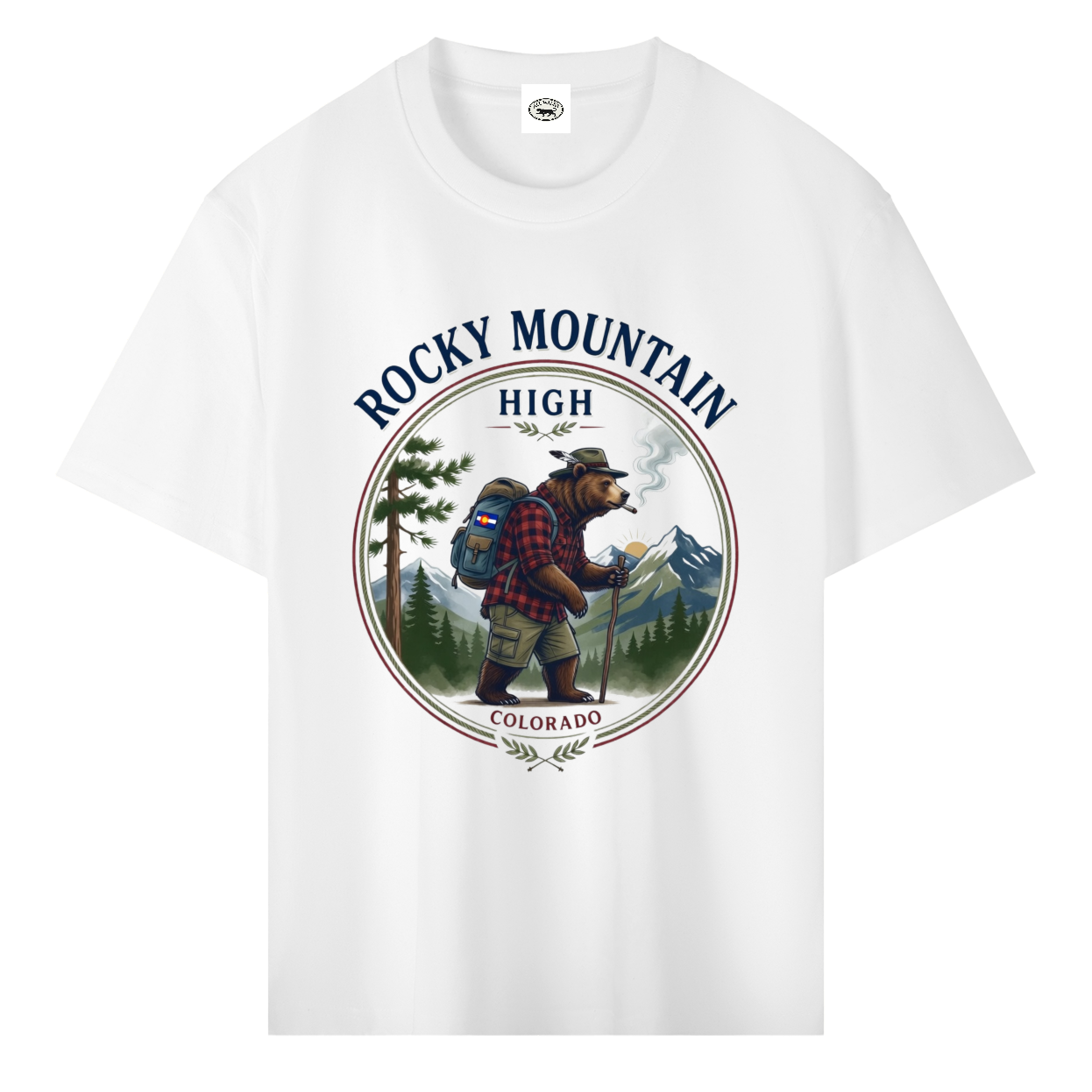 Rocky Mountain High Heavyweight Drop Shoulder Cotton T-Shirt