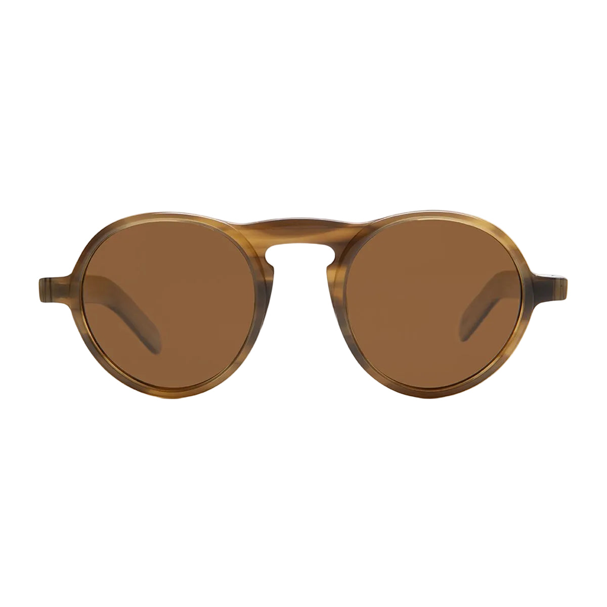 AW Round Retro Sunglass with Polarized Lens