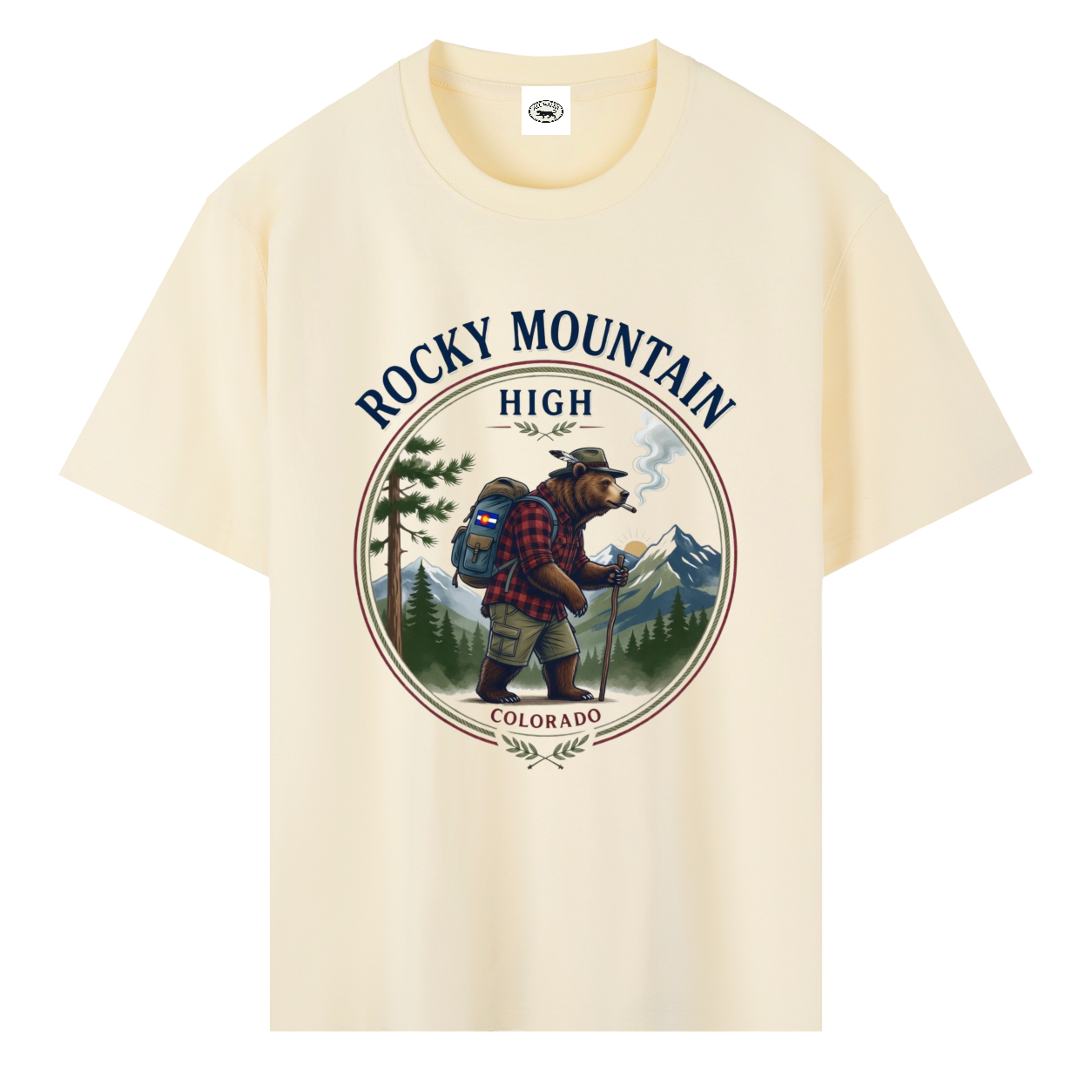 Rocky Mountain High Heavyweight Drop Shoulder Cotton T-Shirt