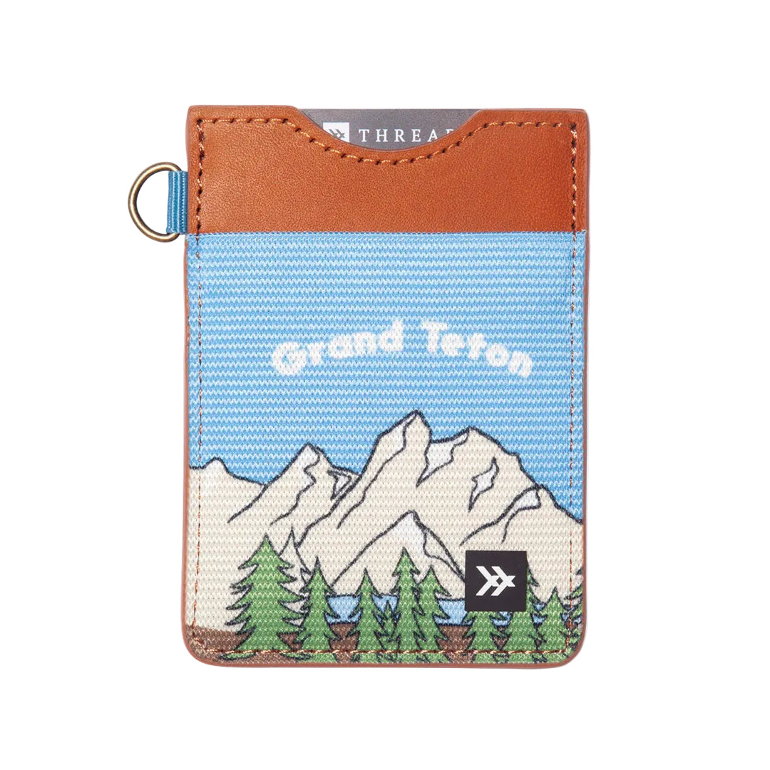 Thread Vertical Leather Wallet - Teton
