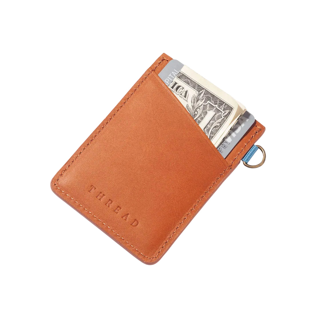 Thread Vertical Leather Wallet - Teton
