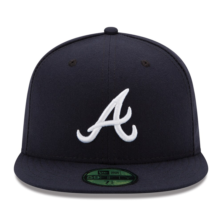 New Era 59Fifty Authentic Collection Atlanta Braves On-Field Road Fitted