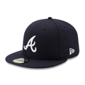 New Era 59Fifty Authentic Collection Atlanta Braves On-Field Road Fitted