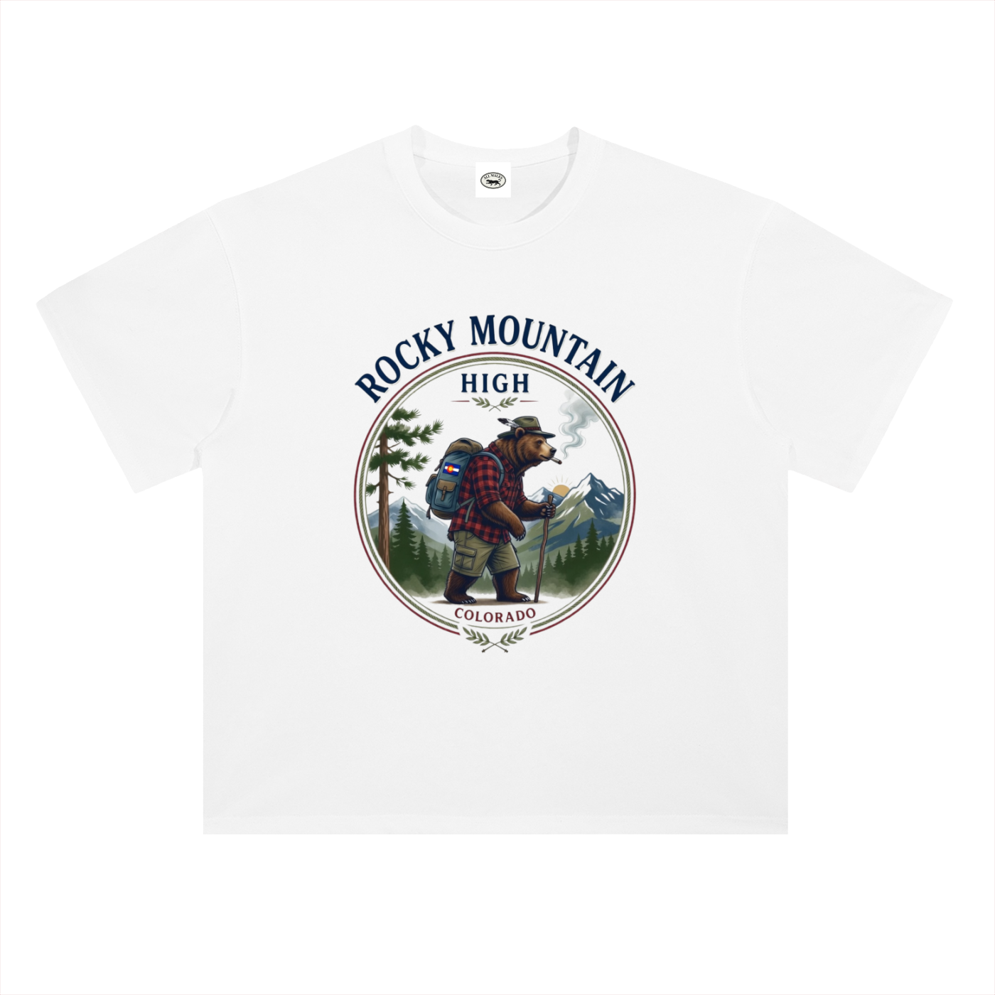 Rocky Mountain High Heavyweight Drop Shoulder Cotton T-Shirt