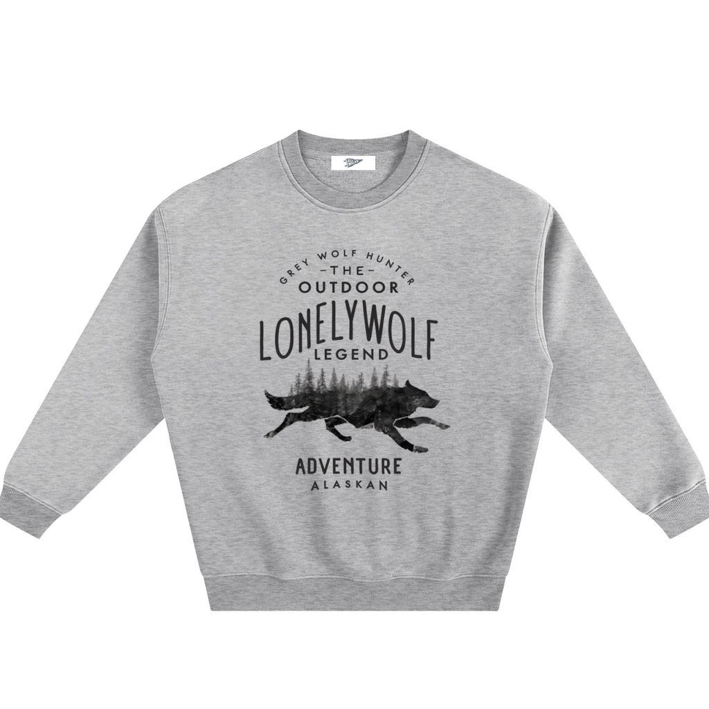 Lonely Wolf Fleeced Crew