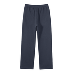Unisex Solid Color Fleece Straight Leg Pants