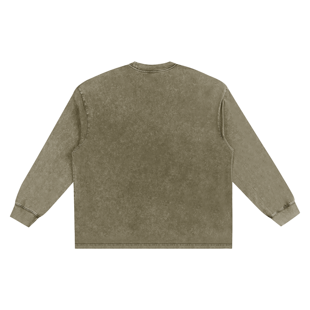 Snow Washed Frayed Edge T-Shirt