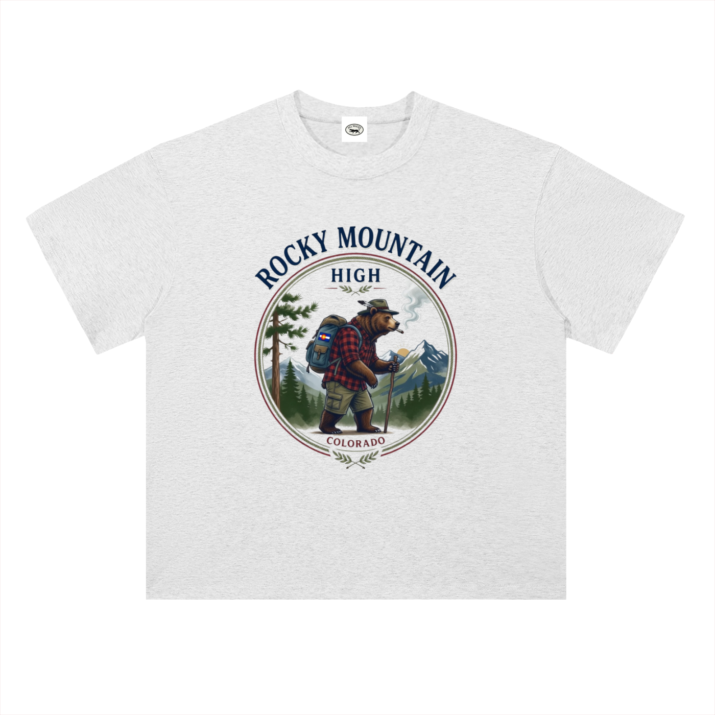 Rocky Mountain High Heavyweight Drop Shoulder Cotton T-Shirt