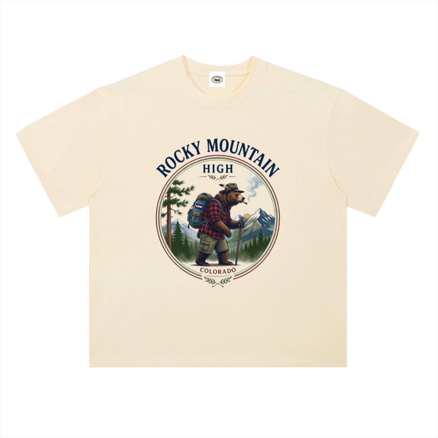 Rocky Mountain High Heavyweight Drop Shoulder Cotton T-Shirt